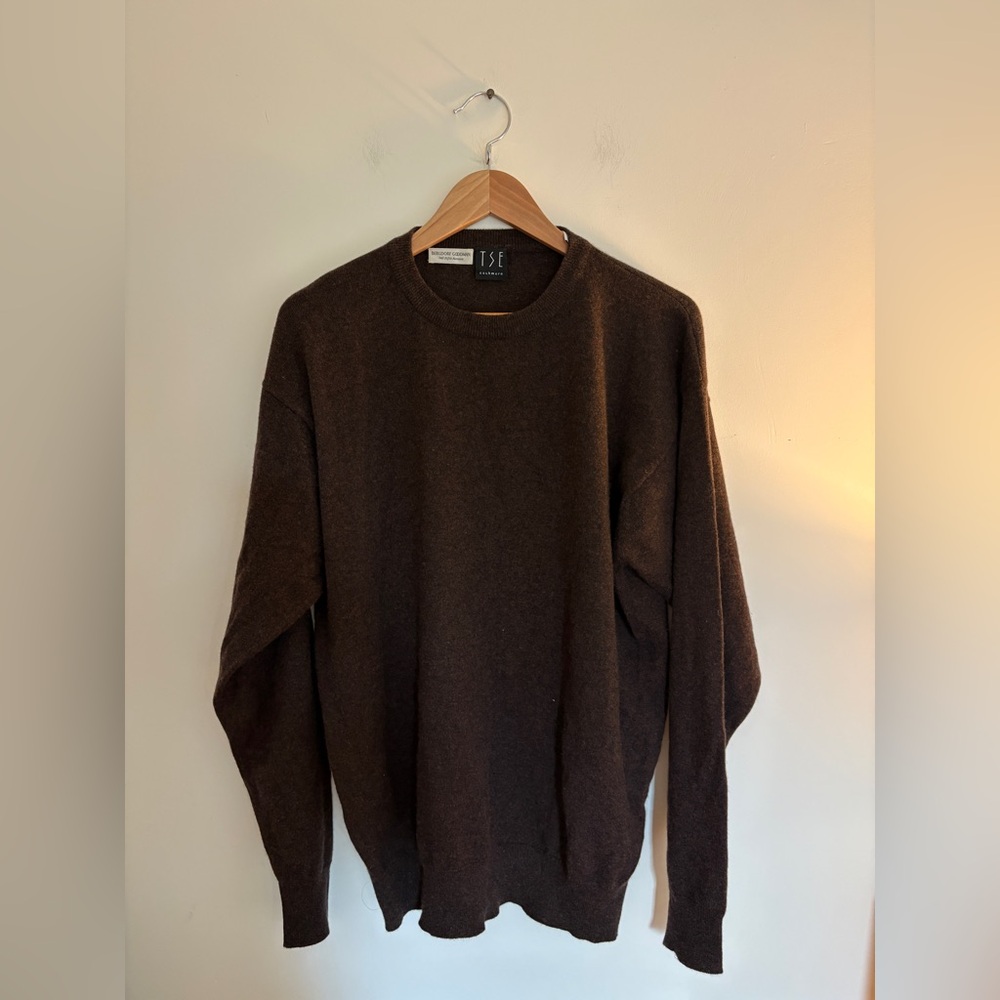 Tse chocolate brown cashmere sweater